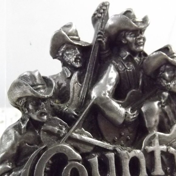 Country Western Vintage Pewter Belt Buckle, Bergamot Brass Works 1981 - Picture 4 of 9